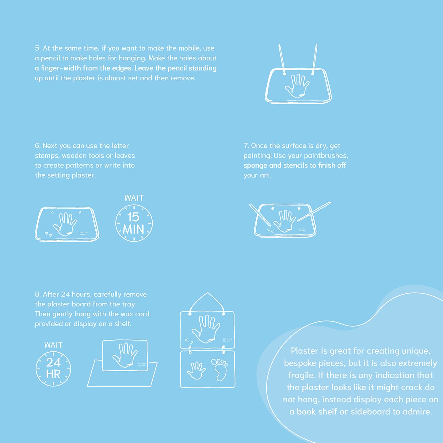 Craft Maker Arty Party Keepsakes Kit | DIY Keepsake Making Kit | Craft Kit for Kids | Creative craft kit for birthdays | Keepsake kit for kids and adults