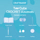 Craft Maker Too Cute Crochet Animals Kit | DIY Crochet Animals Kit | Make Your Own Plush Toys | Crochet Kit for Beginners | Animal Crochet Kit for Kids