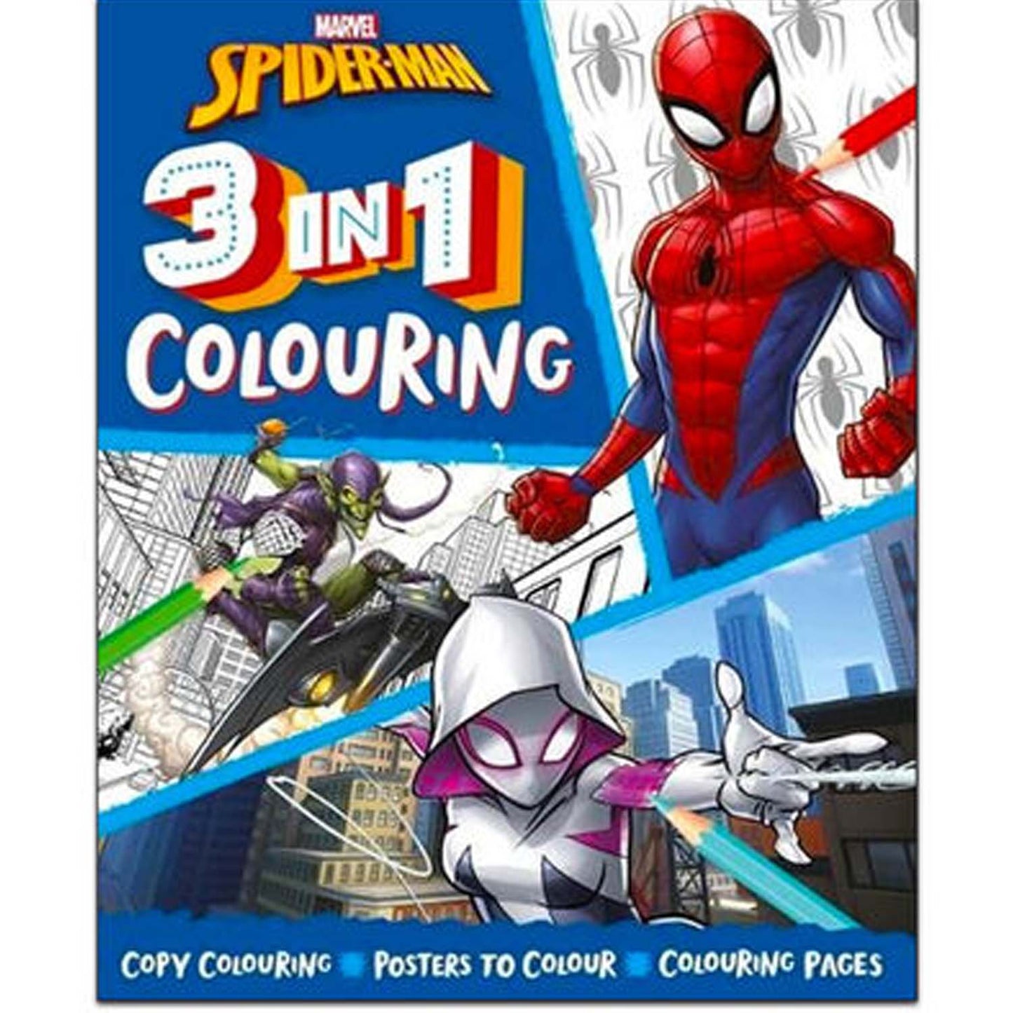 Marvel Spider-Man: 3-in-1 Colouring