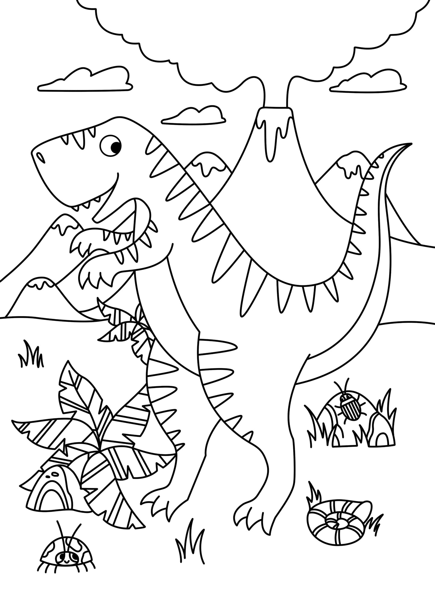 Dino Colouring