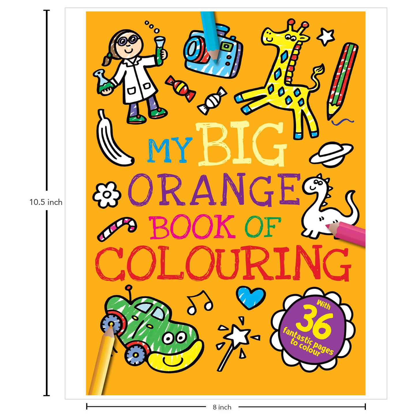 My Big Orange Book of Colouring| My Big Blue Book of Colouring | Colouring Book | Colouring Book for Kids | Creative Activities | Fine Motor Skills | Preschool Learning | Drawing Fun
