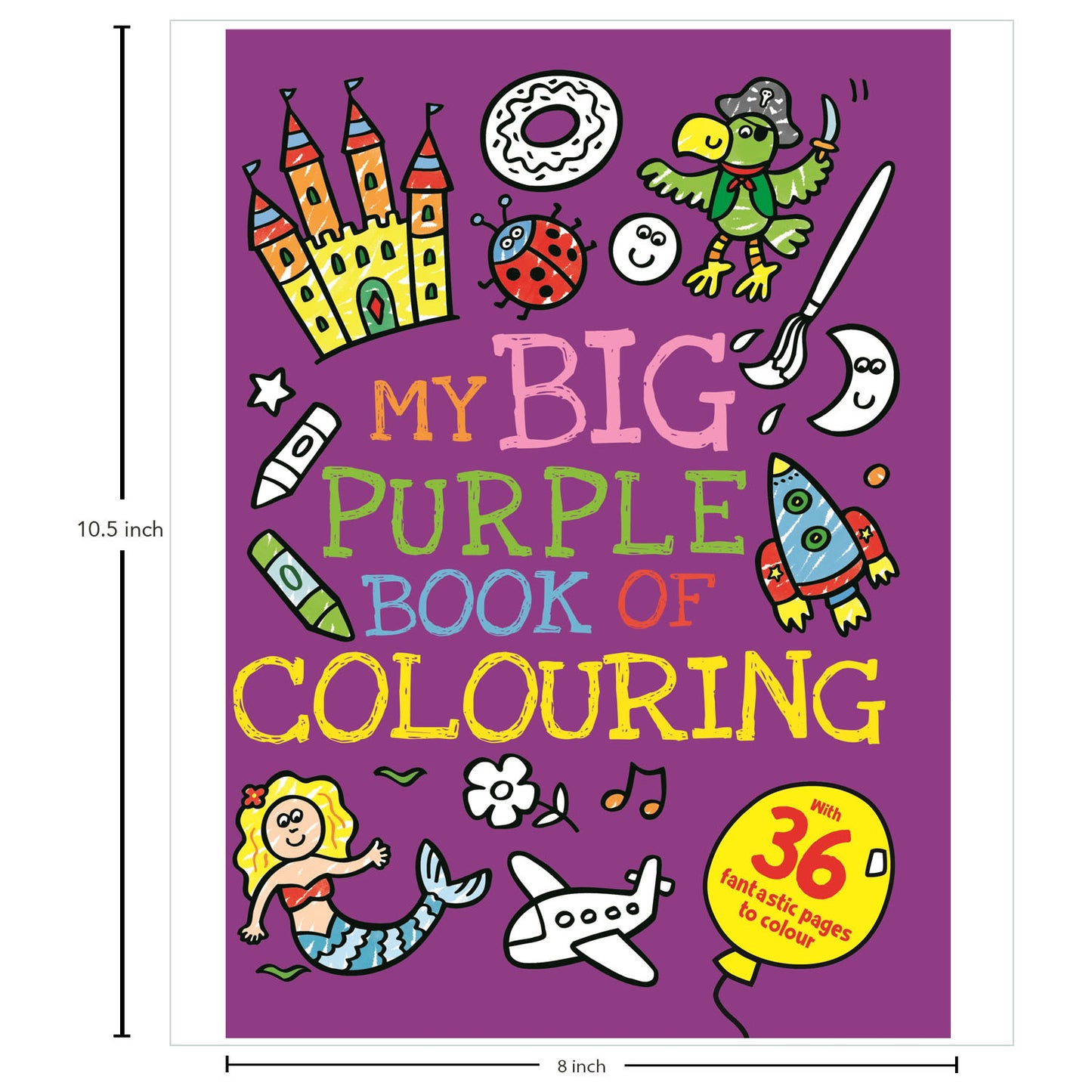 My Big Purple Book of Colouring| My Big Blue Book of Colouring | Colouring Book | Colouring Book for Kids | Creative Activities | Fine Motor Skills | Preschool Learning | Drawing Fun