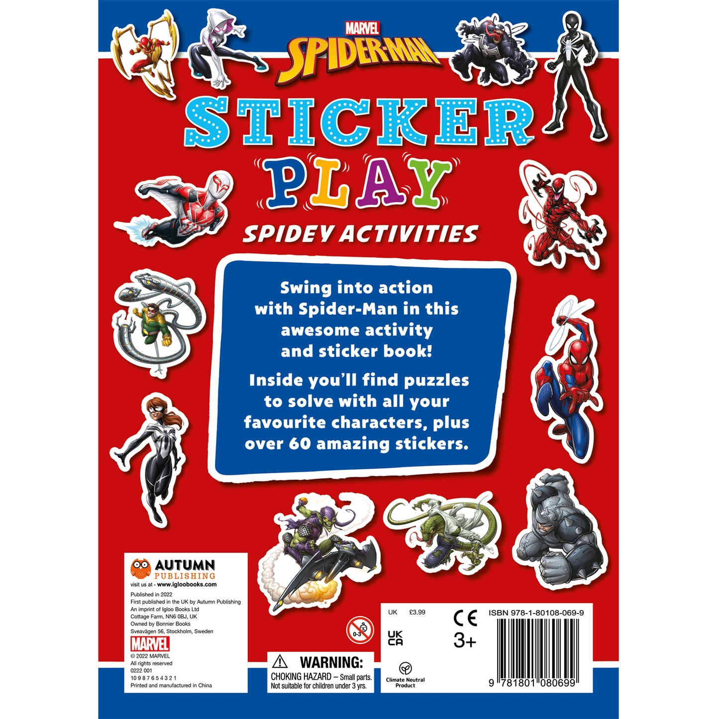 Marvel Spider-Man: Sticker Play Spidey Activities Marvel Entertainment International Ltd