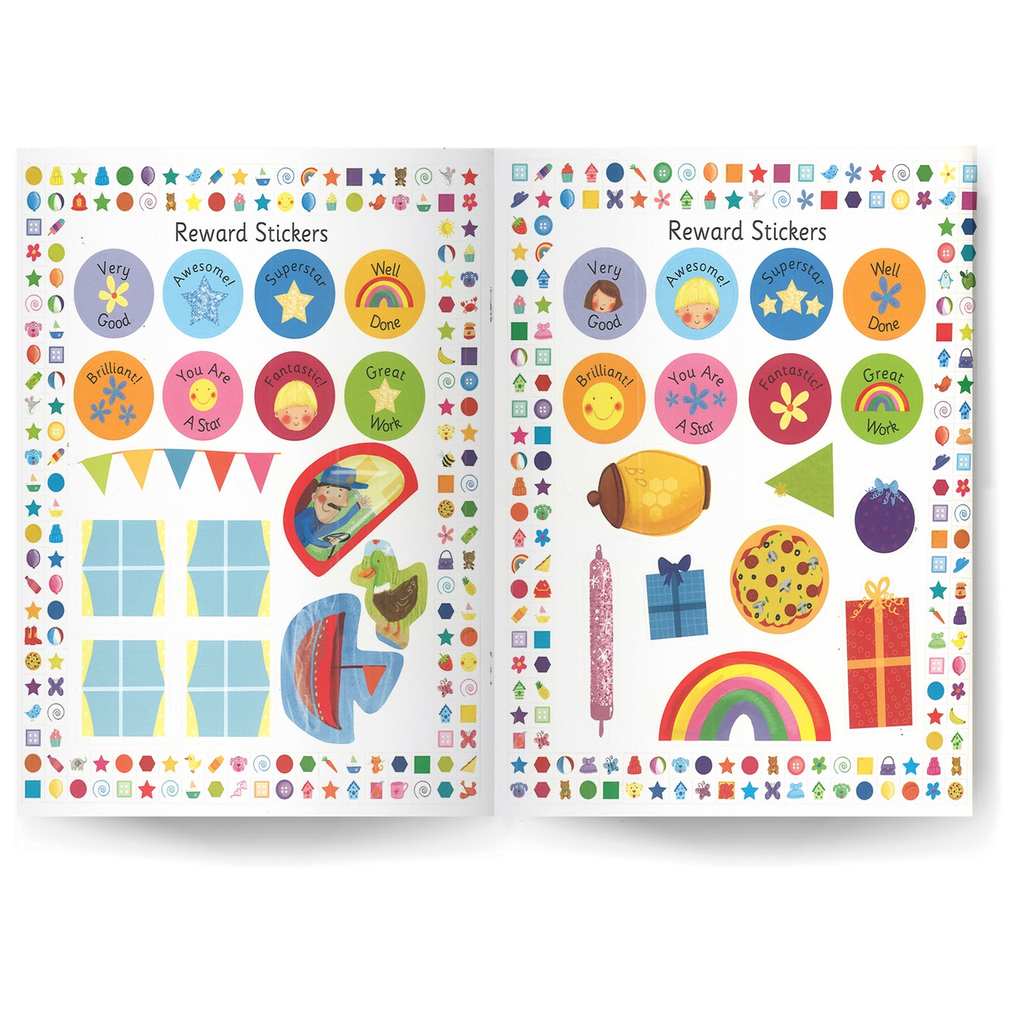 Preschool Shapes Sticker Book | Fun Early Learning Activity Book for Kids | Shape Recognition, Matching & Sticker Play | Interactive Educational Book for Ages 0-3|