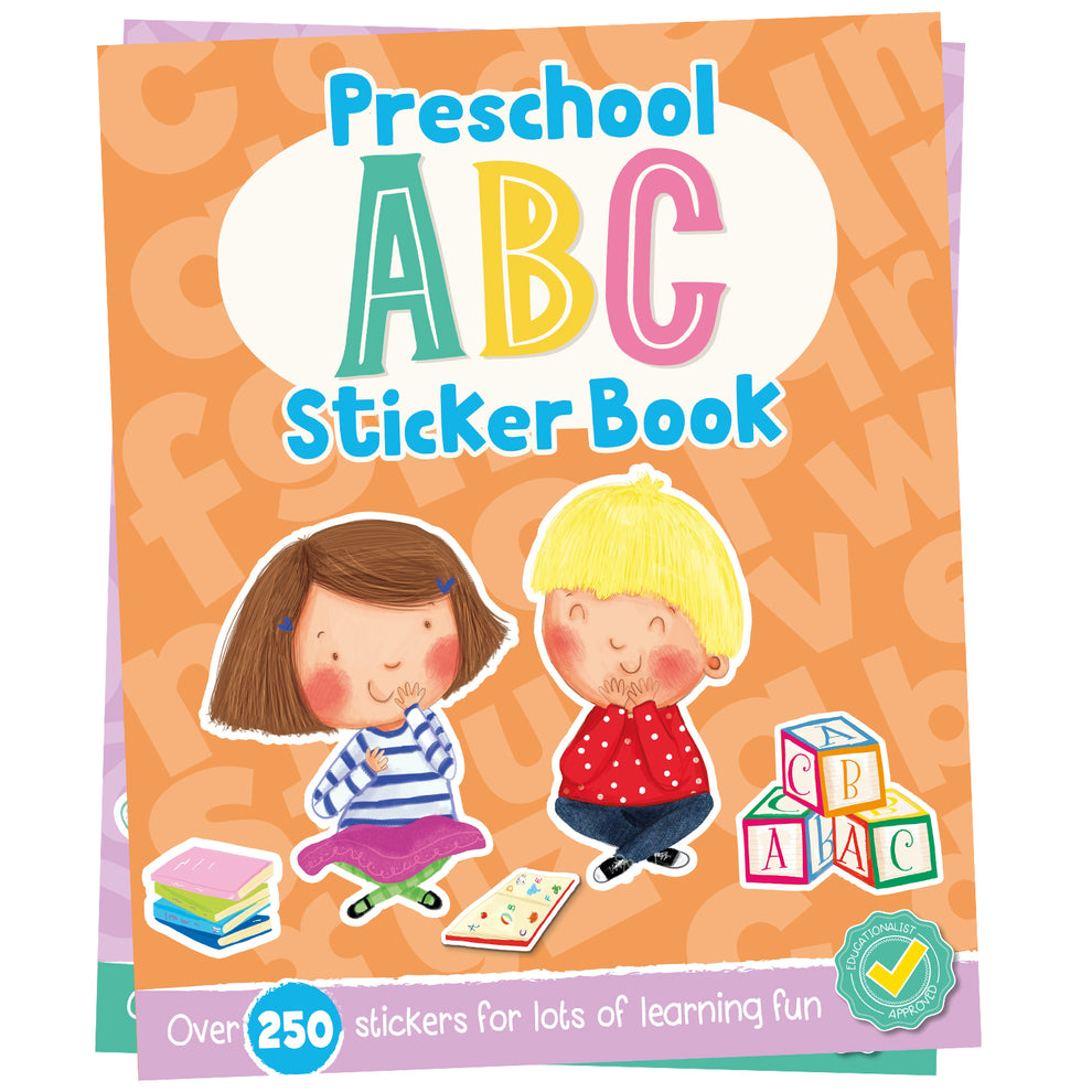 Preschool ABC Sticker Book | Fun Early Learning Activity Book for Kids ...