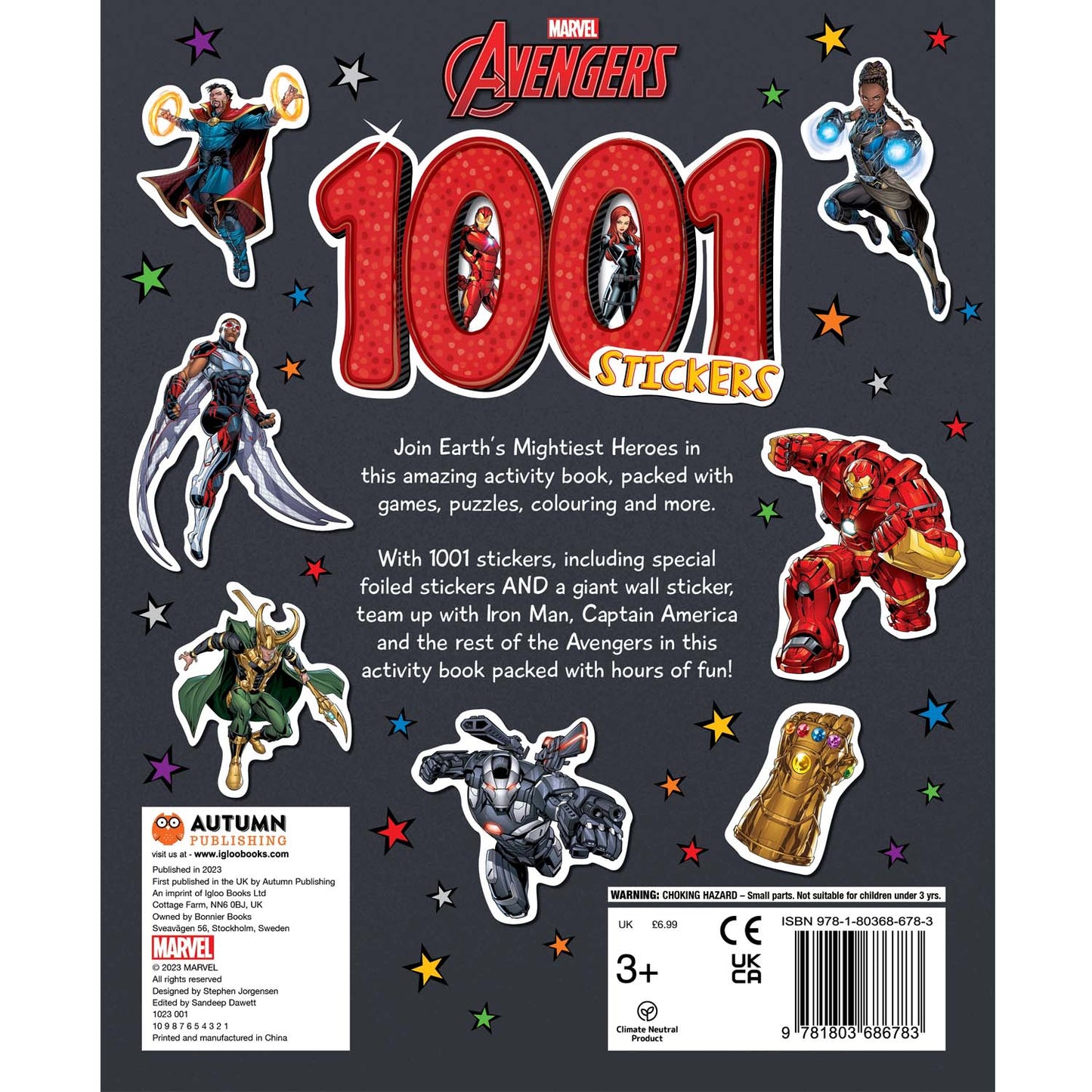 Marvel Avengers 1001 Stickers | 1000 Sticker Book | Sticker & Activity | Avengers books