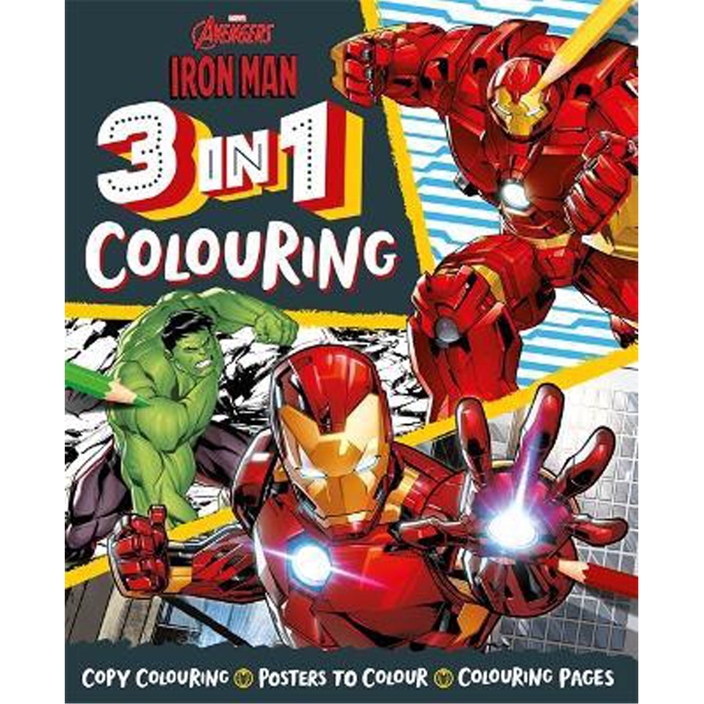 Marvel Iron Man: 3 in 1 Colouring