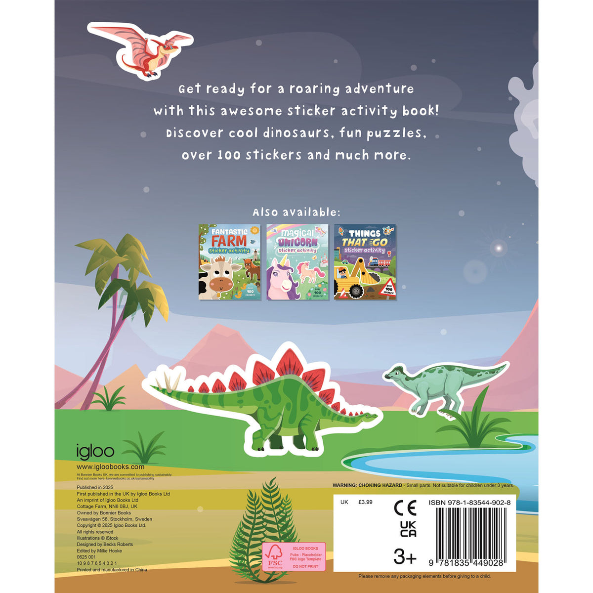 Amazing Sticker Activity: Roarsome Dinos | Fun Dinosaur Sticker Book for Kids