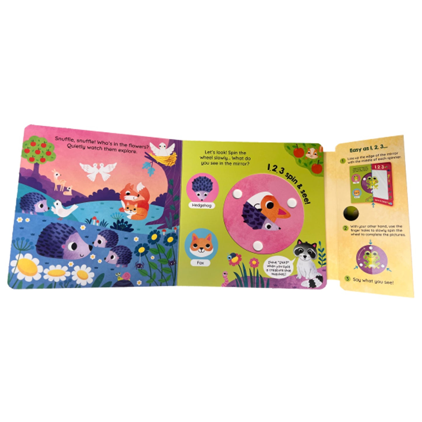 1,2,3…Spin & See! Nature Detective Interactive Toddler book | Spin and See Book | Children’s Nature Book | Educational Board Book | Animal Discovery Book | Preschool Learning Book | Sensory Play Book | Early Learning Activity Book