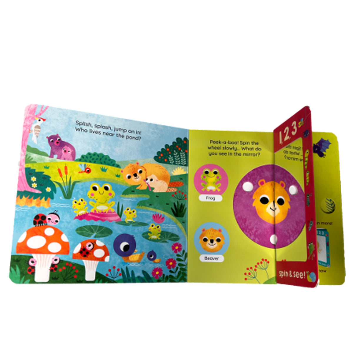 1,2,3¦Spin & See! Nature Detective Interactive Toddler book | Spin and See Book