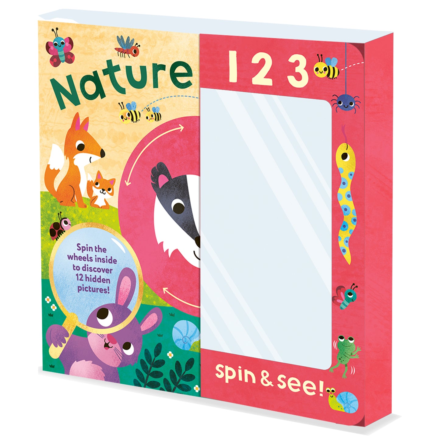 1,2,3…Spin & See! Nature Detective Interactive Toddler book | Spin and See Book | Children’s Nature Book | Educational Board Book | Animal Discovery Book | Preschool Learning Book | Sensory Play Book | Early Learning Activity Book