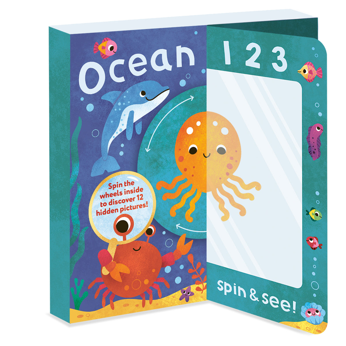 1,2,3…Spin & See! Ocean Explorer Interactive Toddler Book | Spin and See Book | Children’s Nature Book | Educational Board Book | Animal Discovery Book | Preschool Learning Book | Sensory Play Book | Early Learning Activity Book