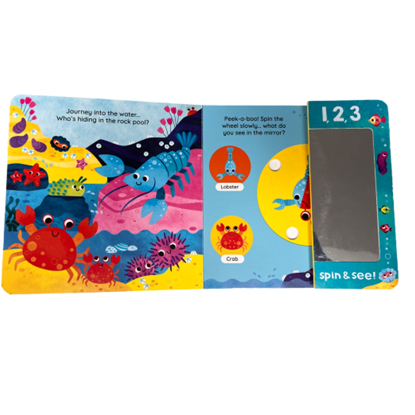 1,2,3…Spin & See! Ocean Explorer Interactive Toddler Book | Spin and See Book | Children’s Nature Book | Educational Board Book | Animal Discovery Book | Preschool Learning Book | Sensory Play Book | Early Learning Activity Book