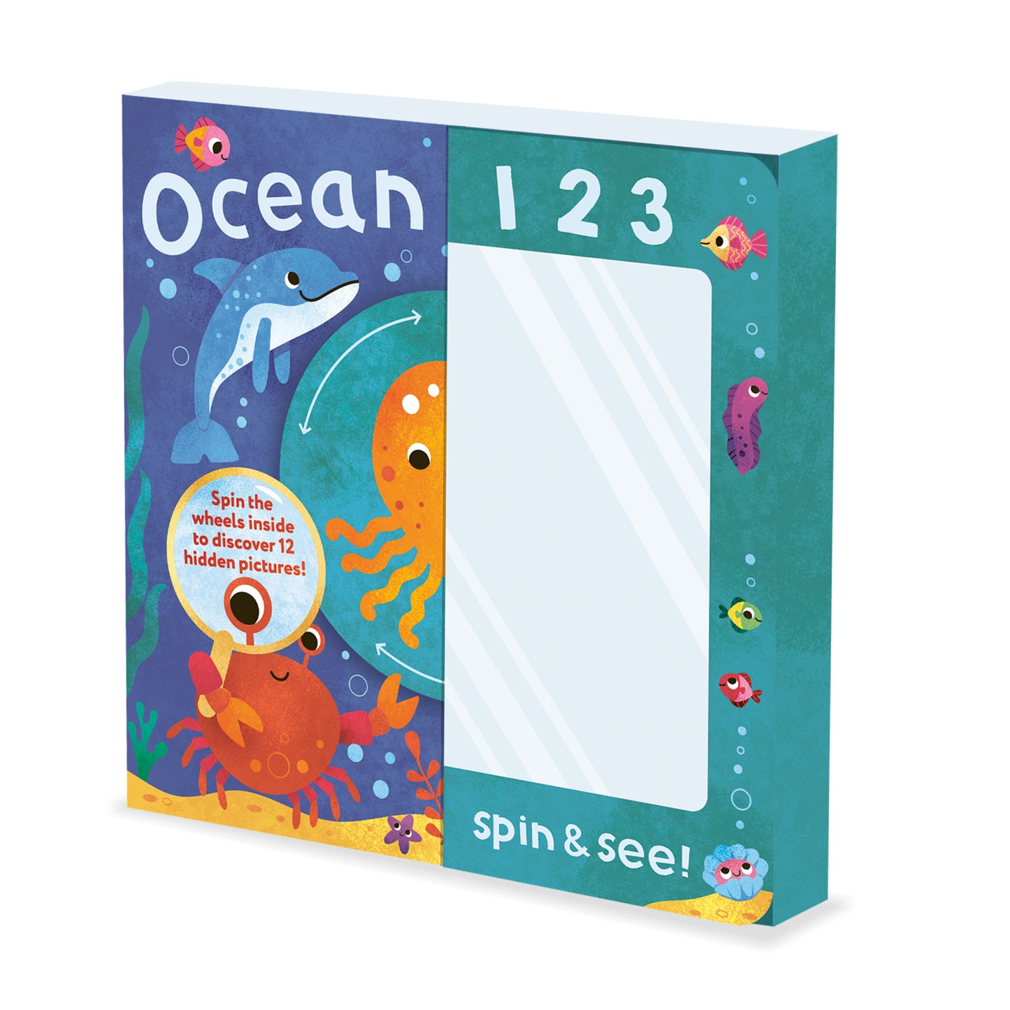 1,2,3…Spin & See! Ocean Explorer Interactive Toddler Book | Spin and See Book | Children’s Nature Book | Educational Board Book | Animal Discovery Book | Preschool Learning Book | Sensory Play Book | Early Learning Activity Book