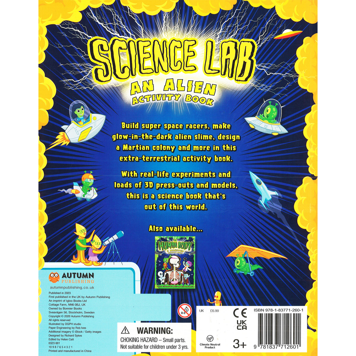 Science Lab (Sticker and Activity Book) Igloo Books and Autumn Publishing