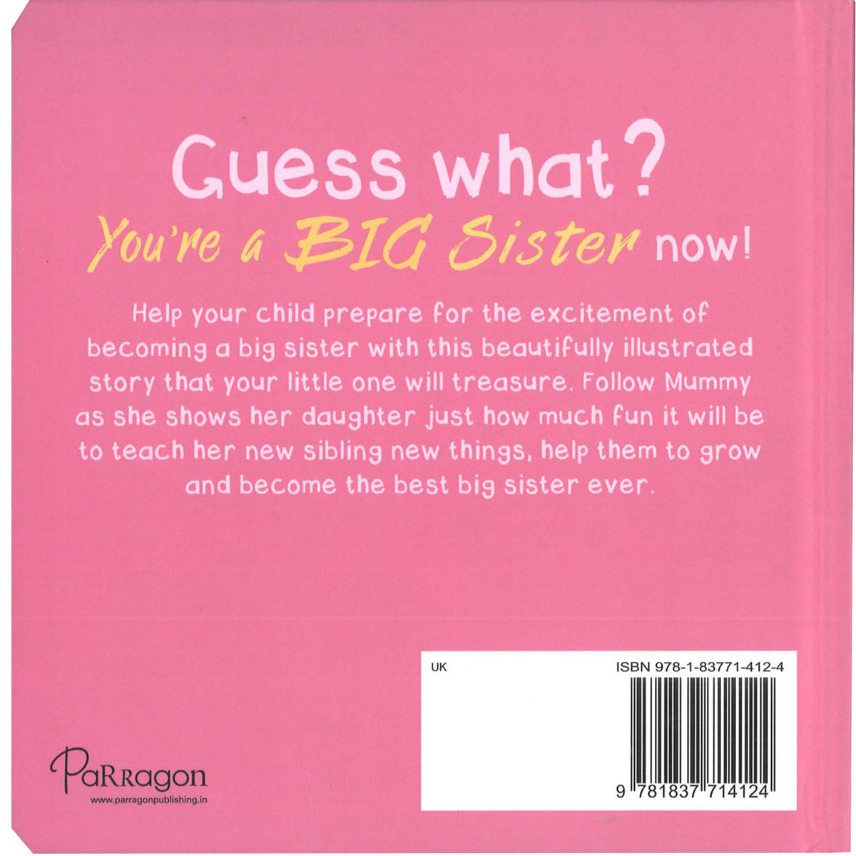 You're a Big Sister Early Learning Book Parragon