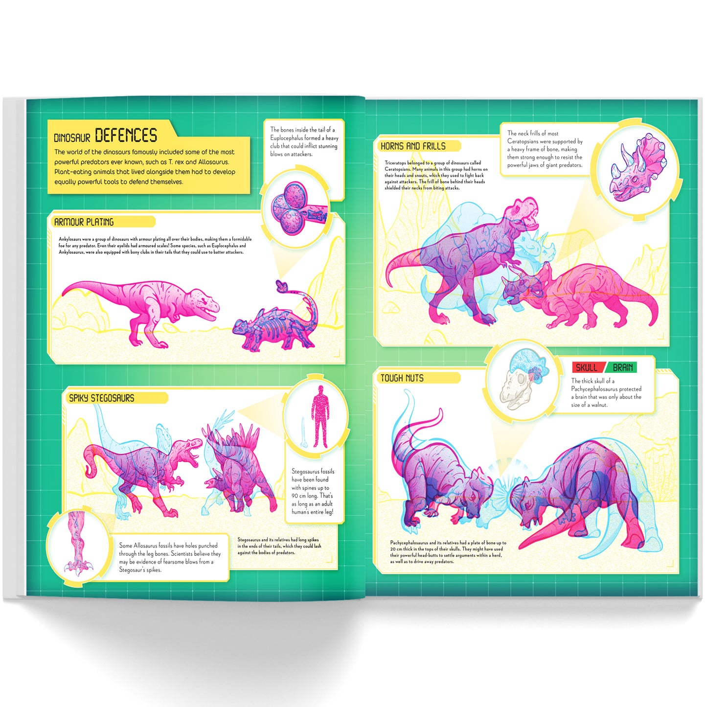 Secrets of the Dinosaurs | Reference book | Interactive book | Book with scanner | Activity book about Dinosaurs Parragon