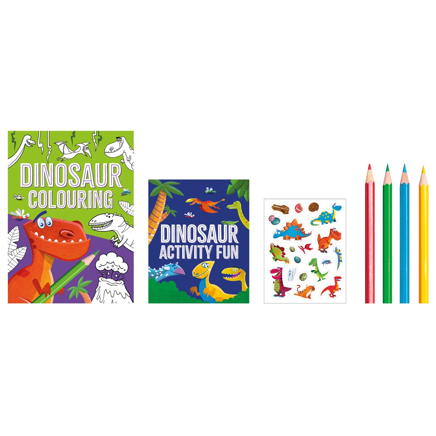 Ultimate Dinosaur Activity Pack With Activities, Colouring, Stickers, Pencils Parragon
