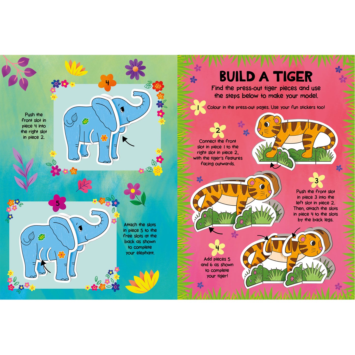Make Your Own Animals with Models, Colouring, Activities and Stickers Book Parragon