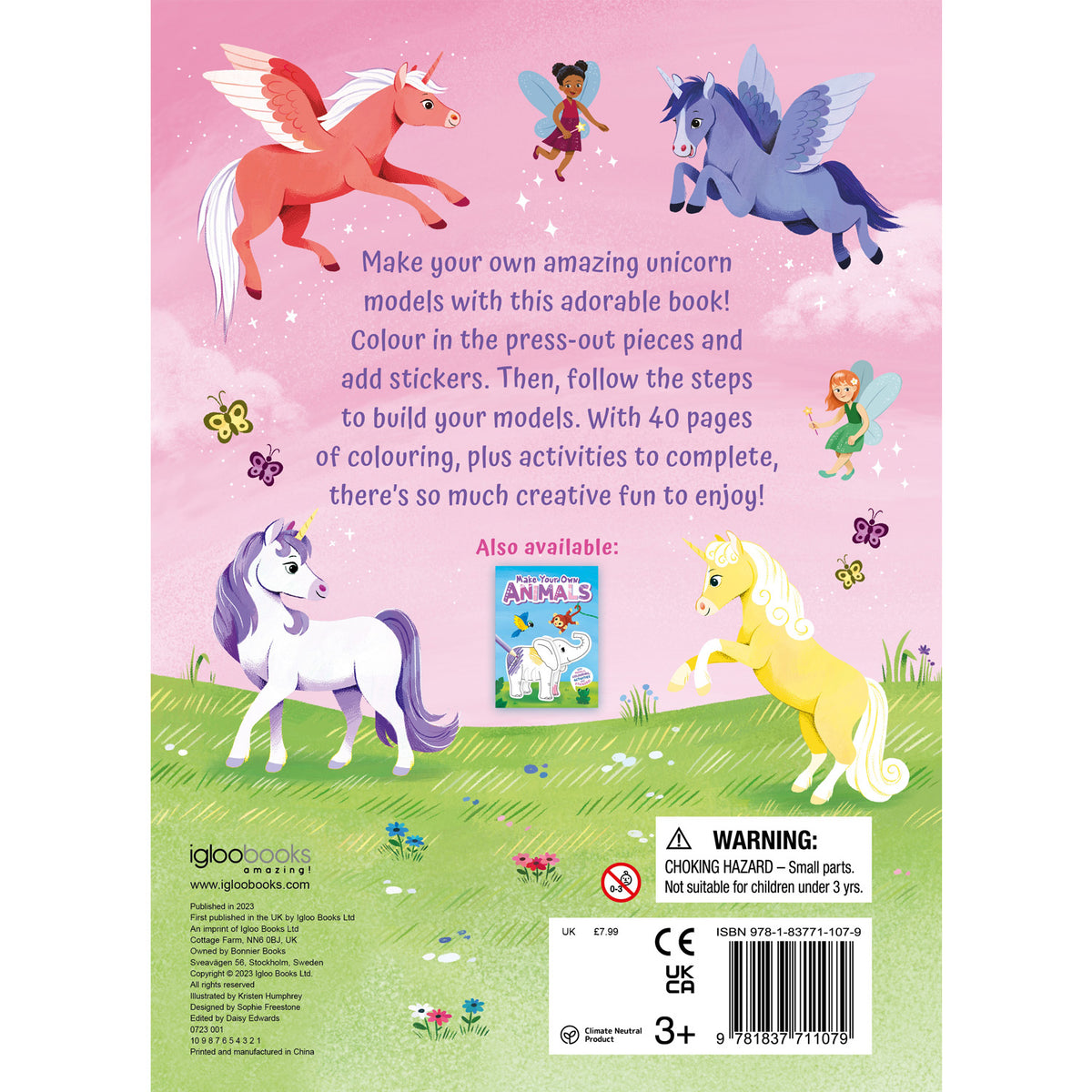 Make Your Own Unicorns with Models, Colouring, Activities and Stickers Book Parragon