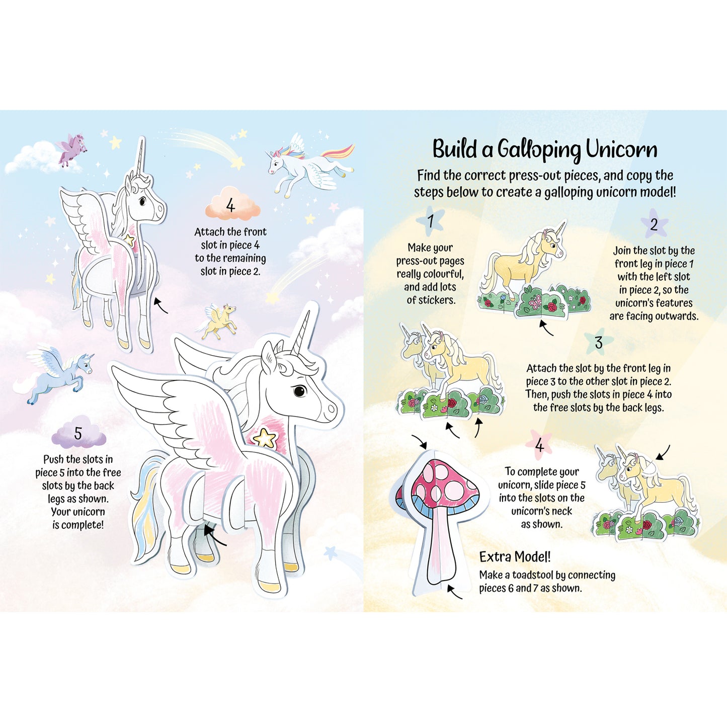 Make Your Own Unicorns with Models, Colouring, Activities and Stickers Book Parragon