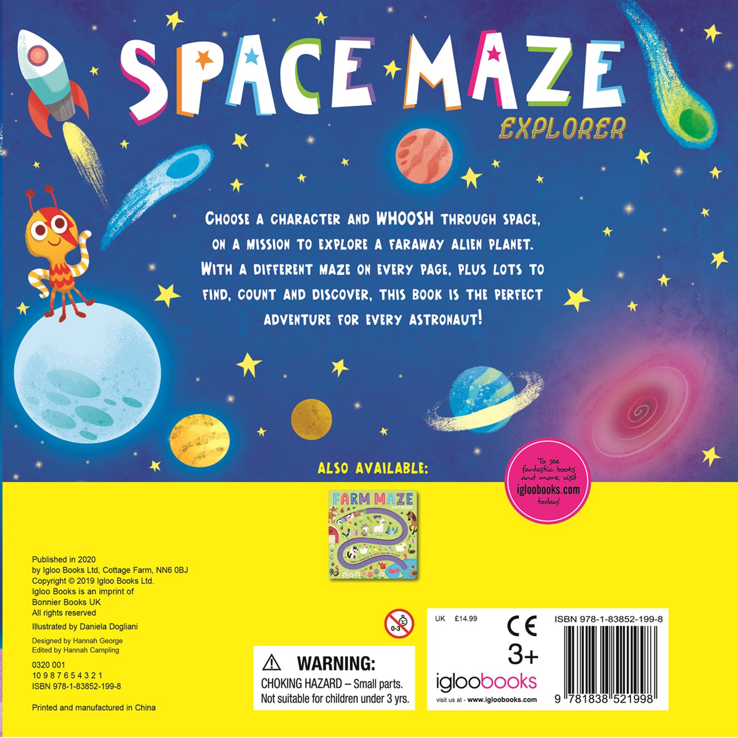 Space Maze Explorer (A-Maze Boards) Igloo Books