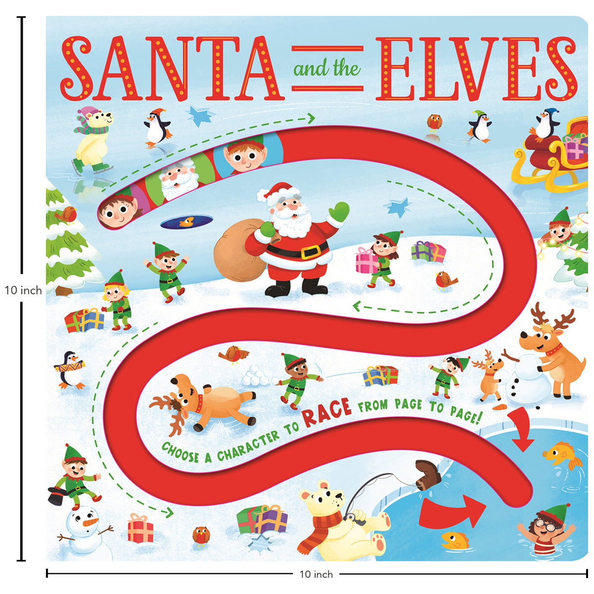Santa and the Elves (A-Maze Boards) Igloo Books