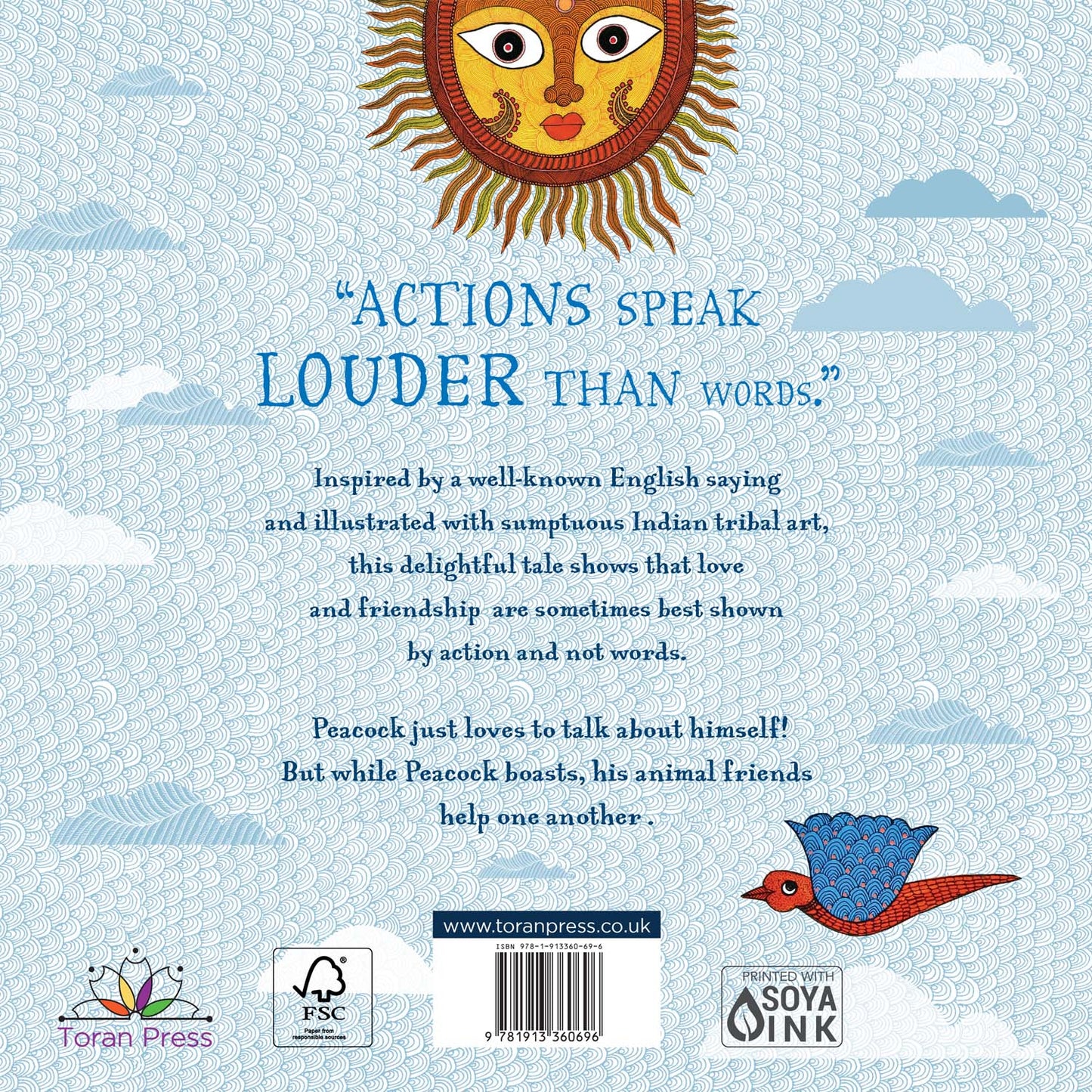 The Peacock who talked too much | Storyseeker | Toran Press | Picture Book | Gond tribal art | Children's Storybook | Books for kids