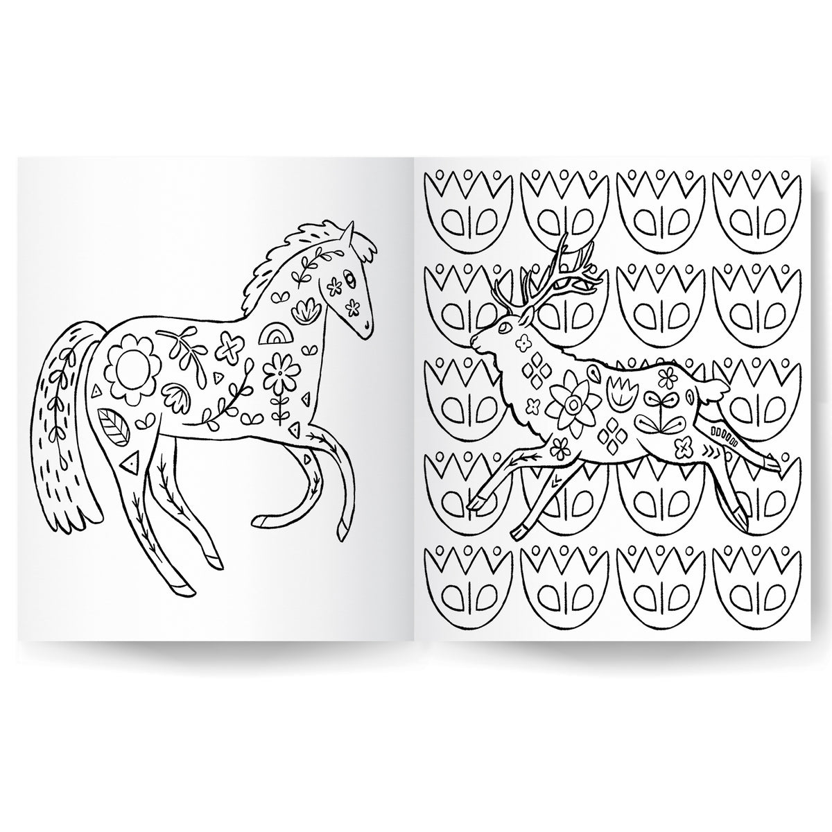 Claws and Paws Mindful Colouring | Colour me calm | Colouring book | Intricate colouring book