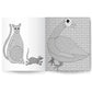 Feathers and Fur Mindful Colouring | Colour me calm | Colouring book | Intricate colouring book