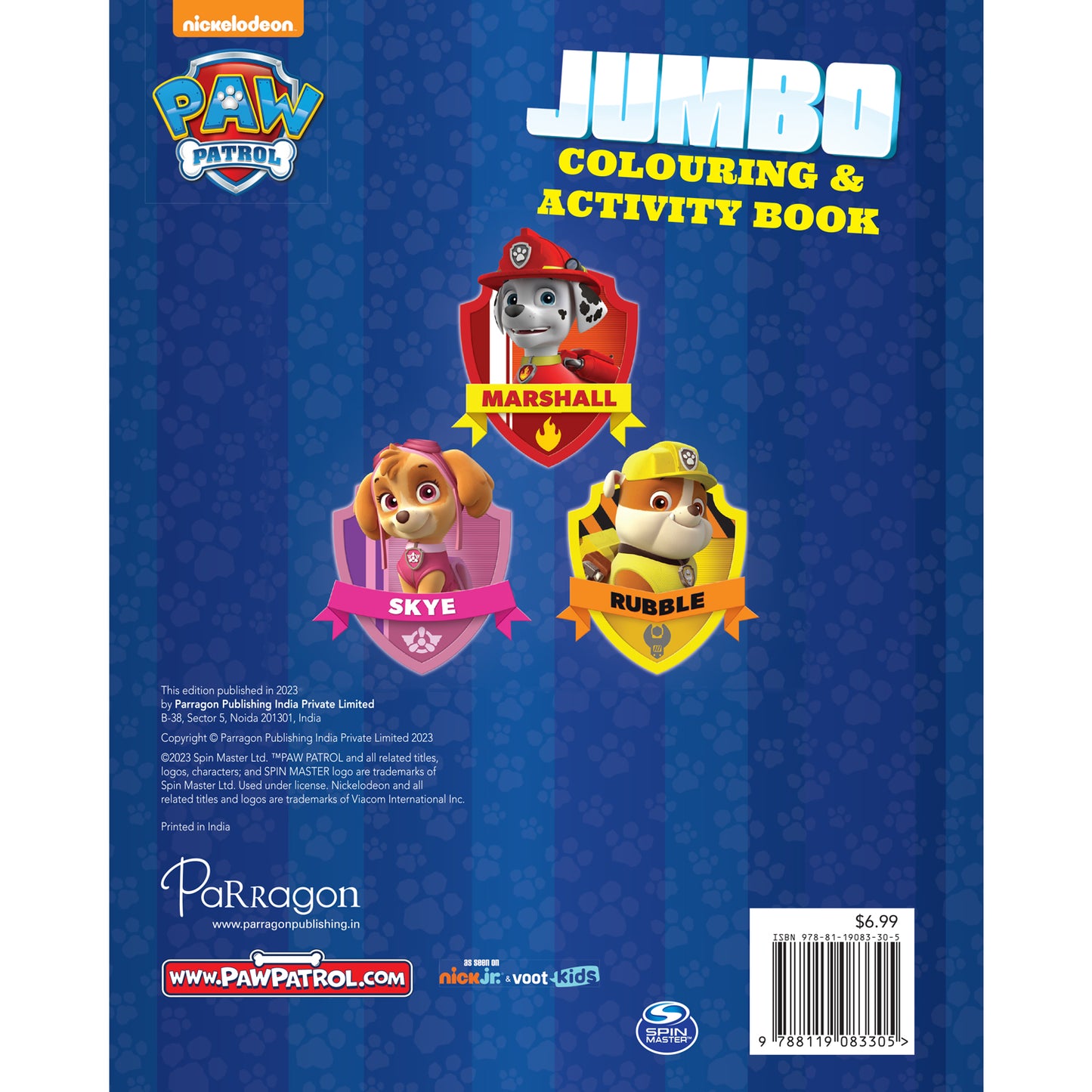 PAW Patrol Jumbo Colouring and Activity Book | Book for 3 to 7 Year Old KIds