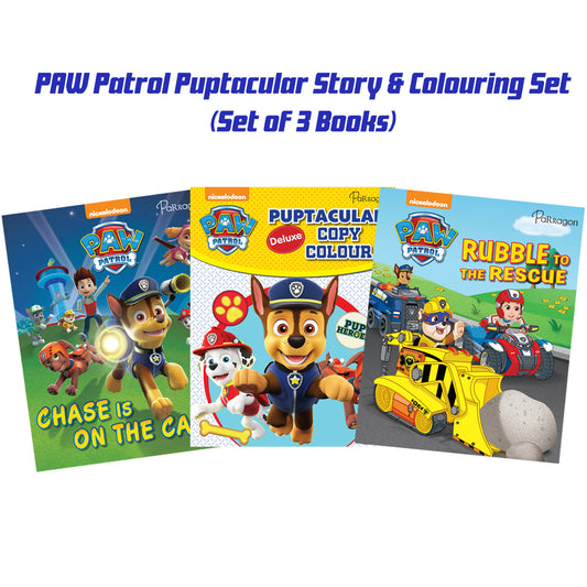 PAW Patrol Puptacular Story & Colouring Set (Set of 3 Books) [Paperback] Parragon