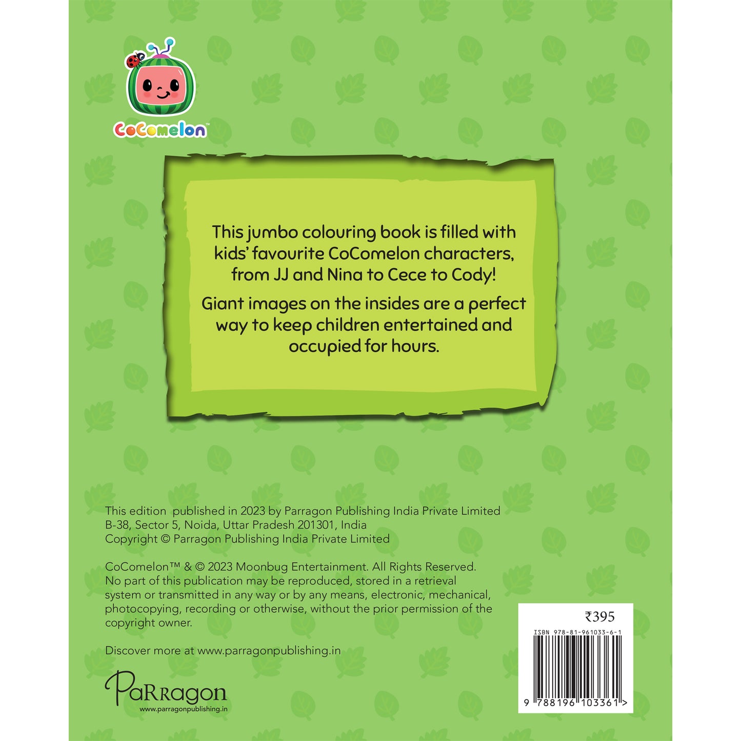 CoComelon Jumbo Colouring Book By Parragon Books
