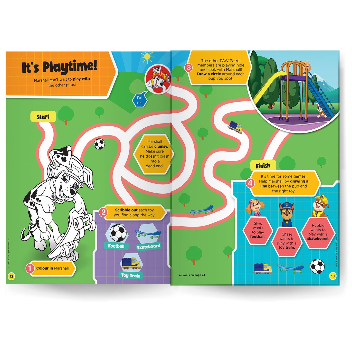 Nickelodeon PAW Patrol: 4-in-1 Activity Book Puzzles, Coloring, Games, and More for Kids Ages 4 to 6