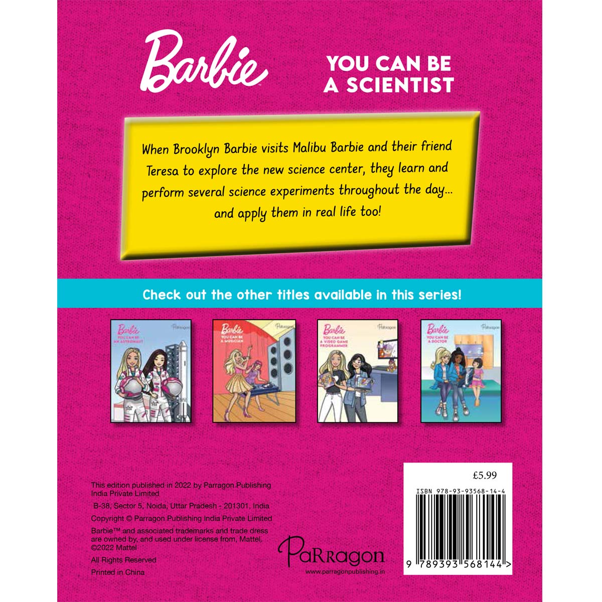 Barbie You Can Be A Scientist | Barbie Reader | Storybook For Kids | Young Barbie Fans | For 8 to 10 Year Olds