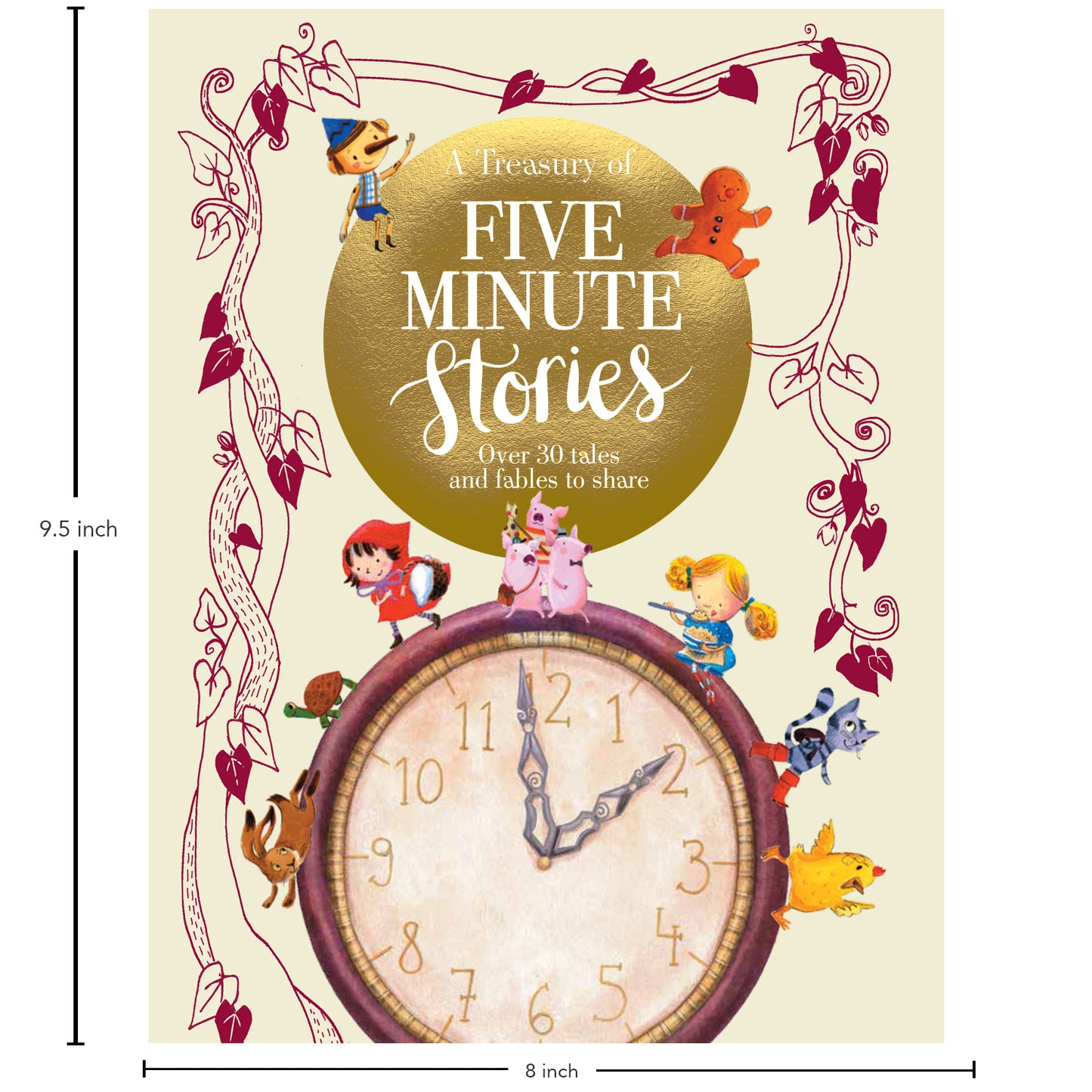 A Treasury of Five Minute Stories | Collection of Fables and Well-Loved Fairy Tales Stories | For 8 to 10 Year Old