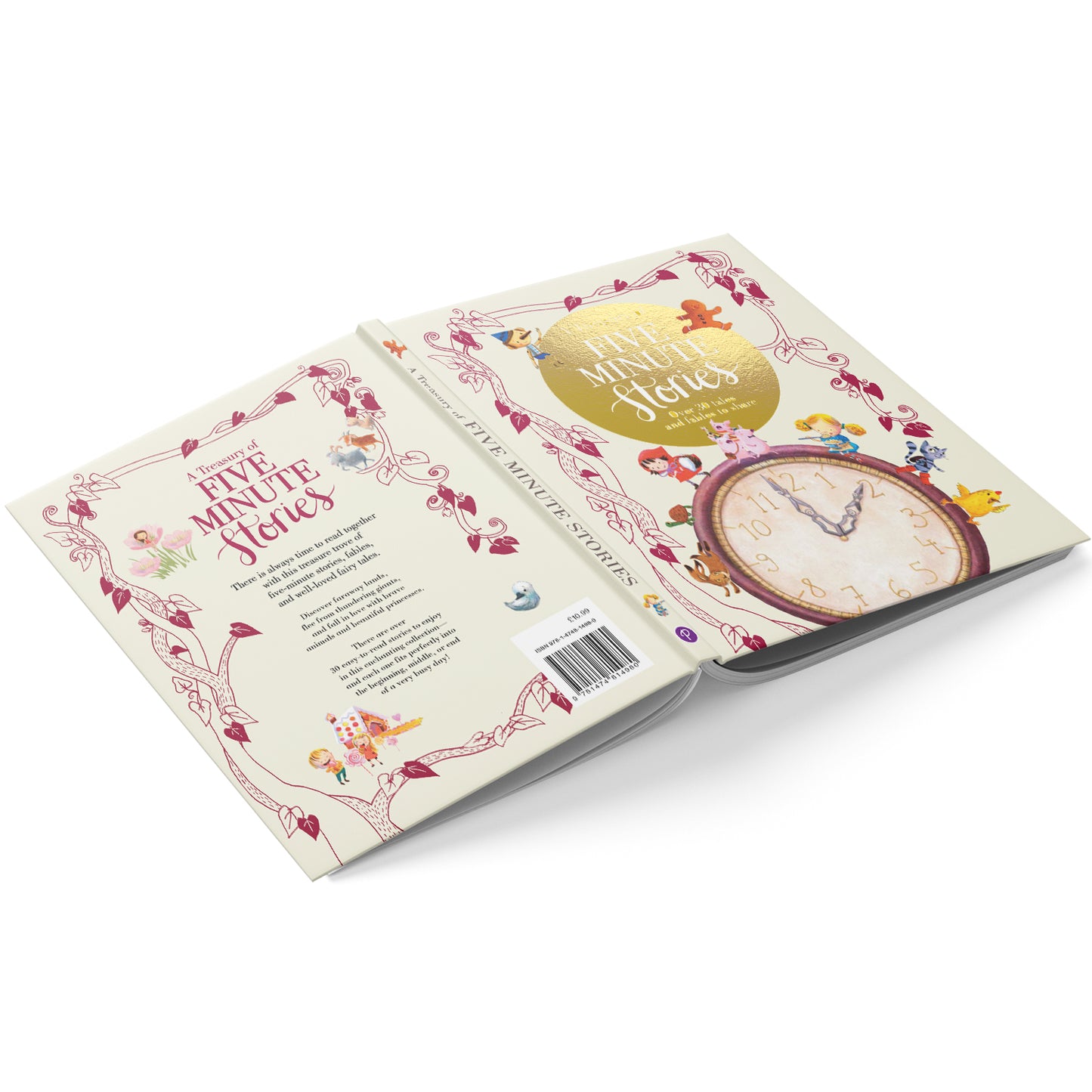 A Treasury of Five Minute Stories | Collection of Fables and Well-Loved Fairy Tales Stories | For 8 to 10 Year Old