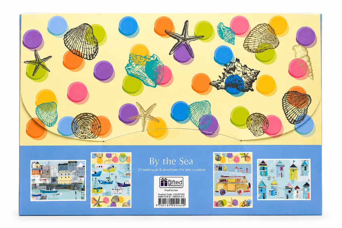 Pope Twins Illustration  By the Sea Greetingcard Collection