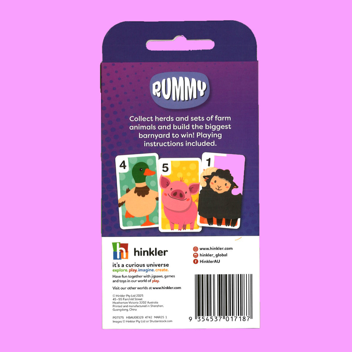 Classic Card Game Rummy | Classic Family Card Game | Travel Game for Kids | Learning Fun | Ages 3+