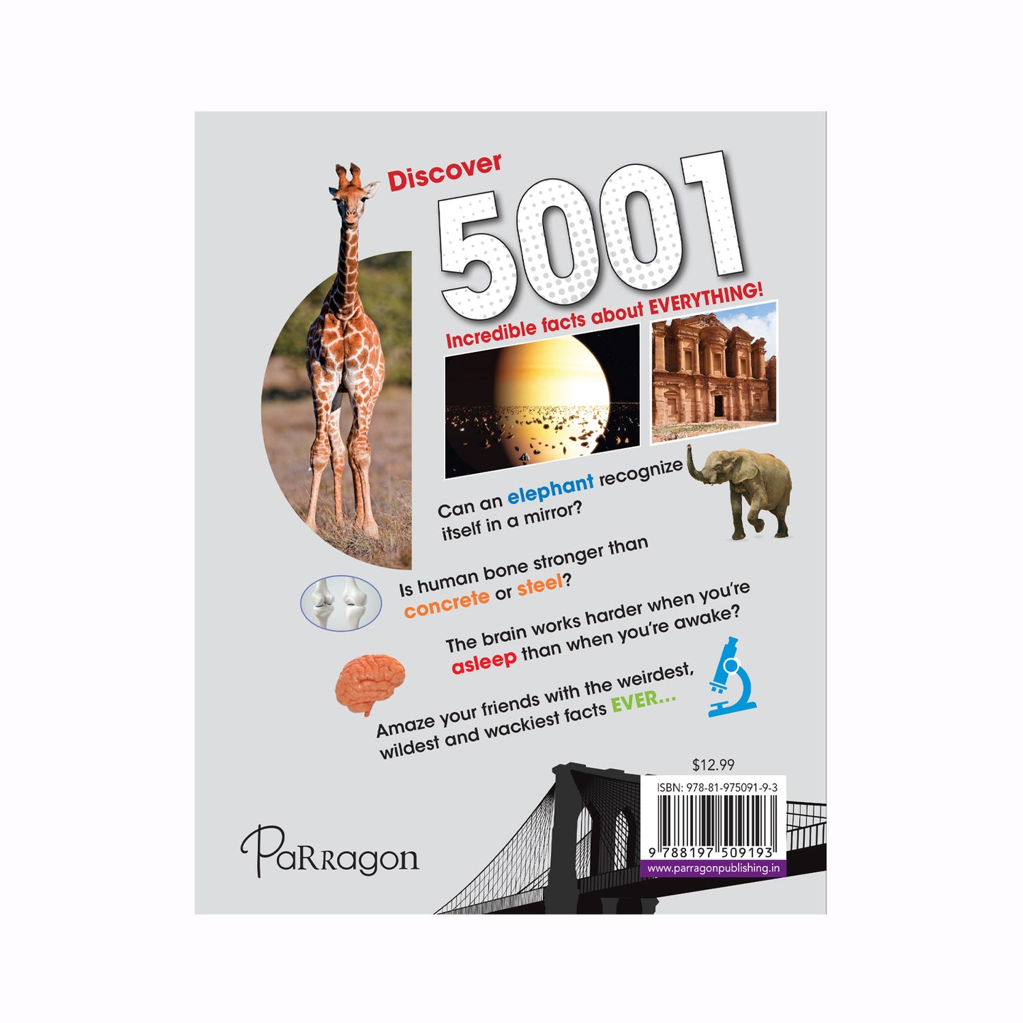 5001 Incredible Facts About Everything | Fact Book for Children | General Knowledge Book for Kids | Reference Book with Pictures