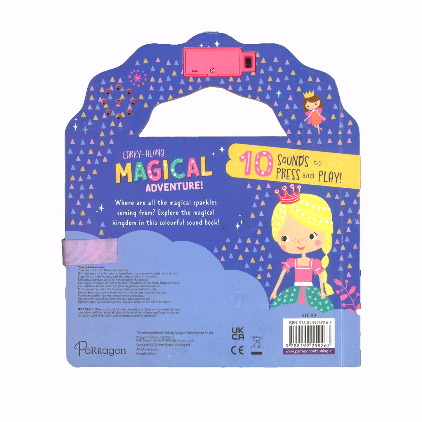 Carry Along 10 Button Sound Book: Magical Adventure | | Interactive Sound Book for Kids| Early Learning | Travel-Friendly | Press & Play Carry-Along