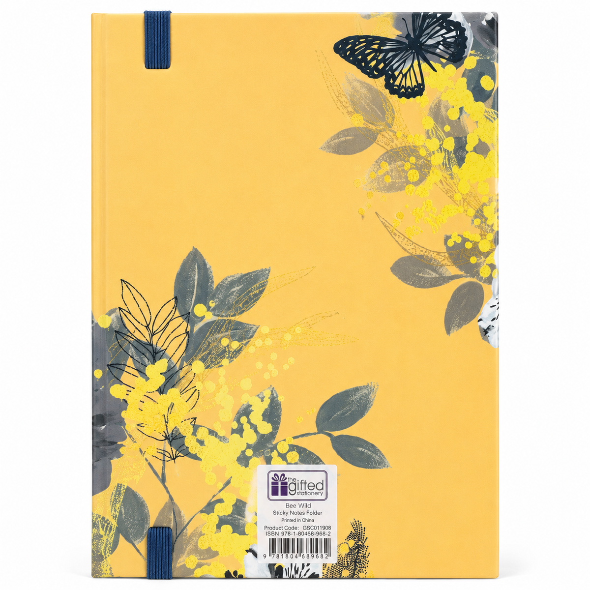Bee Wild Sticky Notes Folder | 7 Sticky Note Pads, Tear-Off List Pad & Hardback Organizer