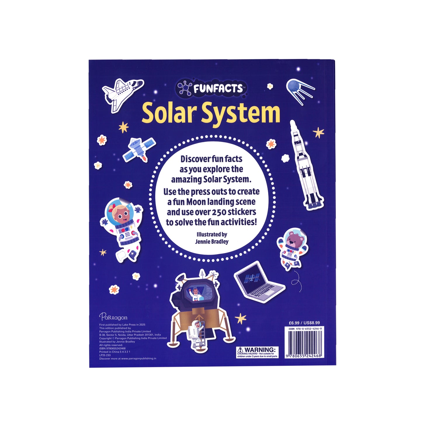 FunFacts - Sticker Activity Book - Solar System | Sticker Activity Book | Educational Activity Book | Interactive Learning | Preschool Activity Book | Ages 4–8