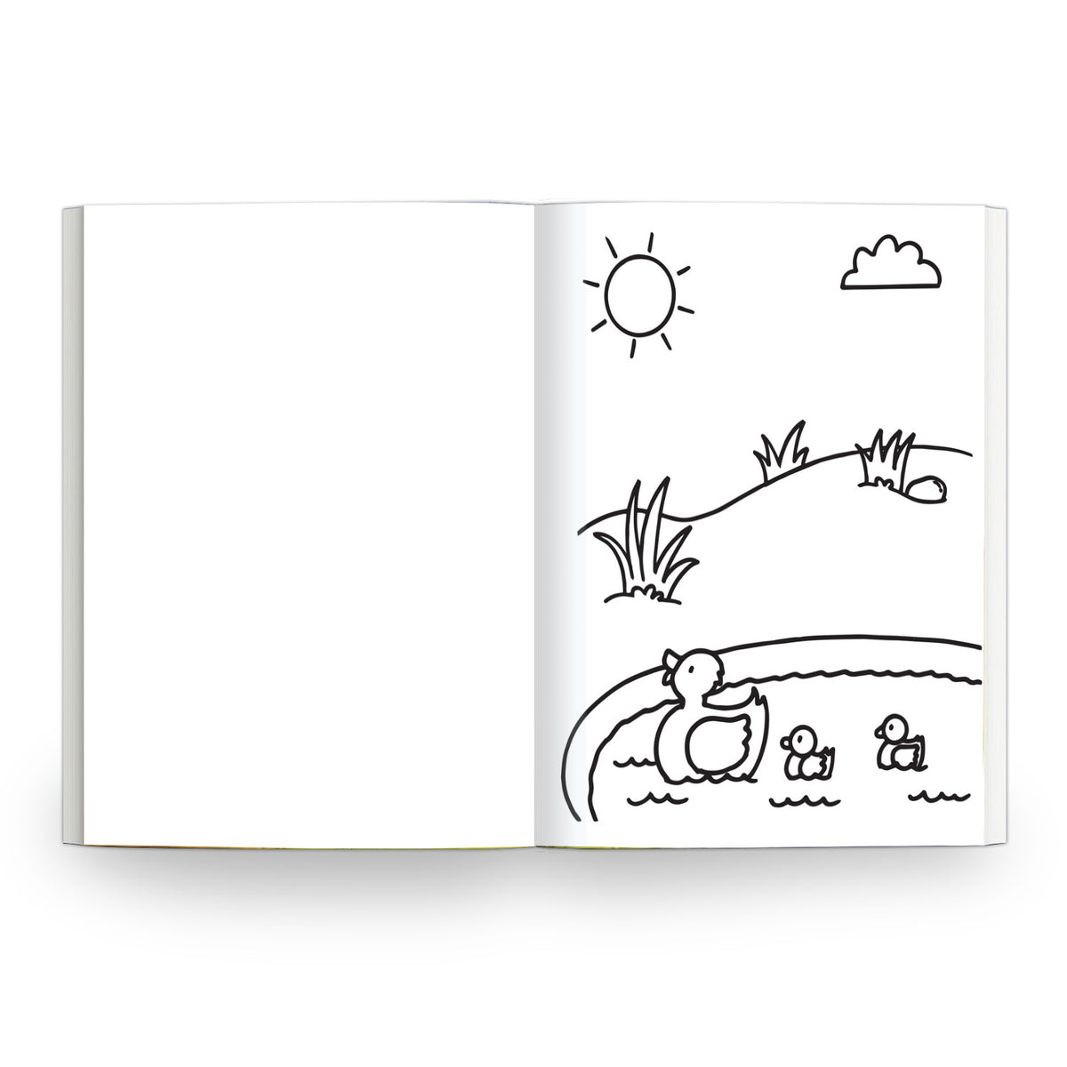 My Bright Blue Book of Colouring |For Kids 3–6 Years | 32 Large and Simple Pictures to Colour