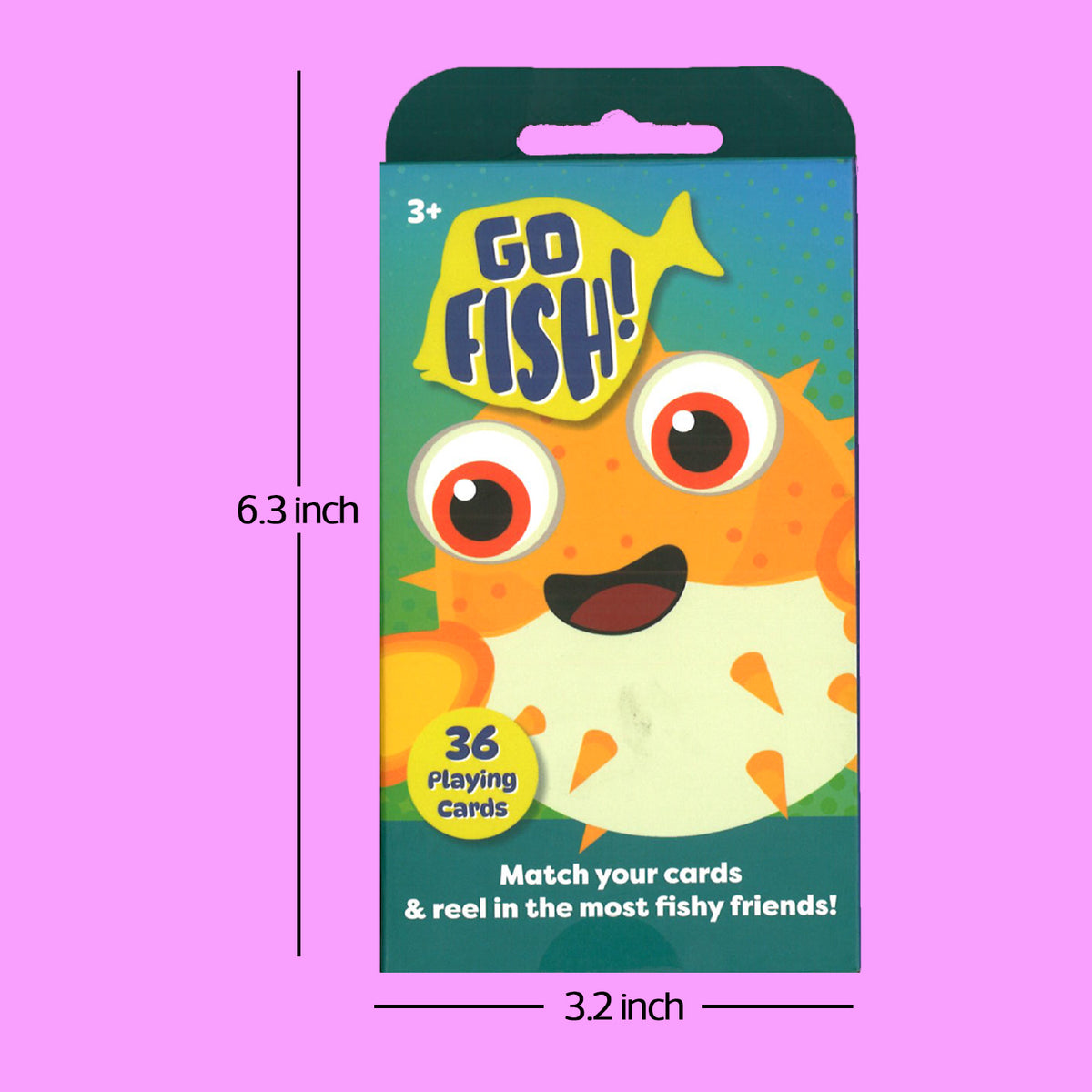 Classic Card Game Go Fish | Classic Family Card Game | Travel Game for Kids | Learning Fun | Ages 3+