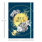 Bee Wild A5 Flexi-Bound Ruled Notebook | 176 Sheets Ruled White Paper | Elastic Closure