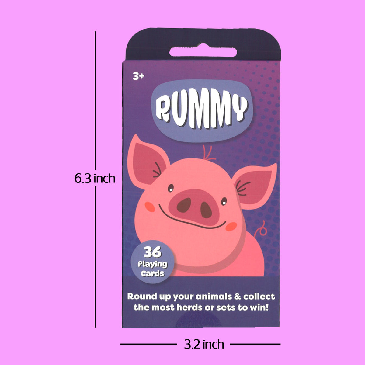 Classic Card Game Rummy | Classic Family Card Game | Travel Game for Kids | Learning Fun | Ages 3+