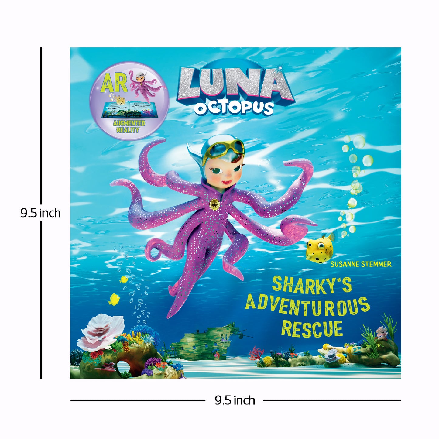 Luna Octopus Storybook - Sharky's Adventurous Rescue | illustrated children’s Storybook | Underwater Adventure | Stories of Friendship, Teamwork & Kindness | Early-readers Storybook
