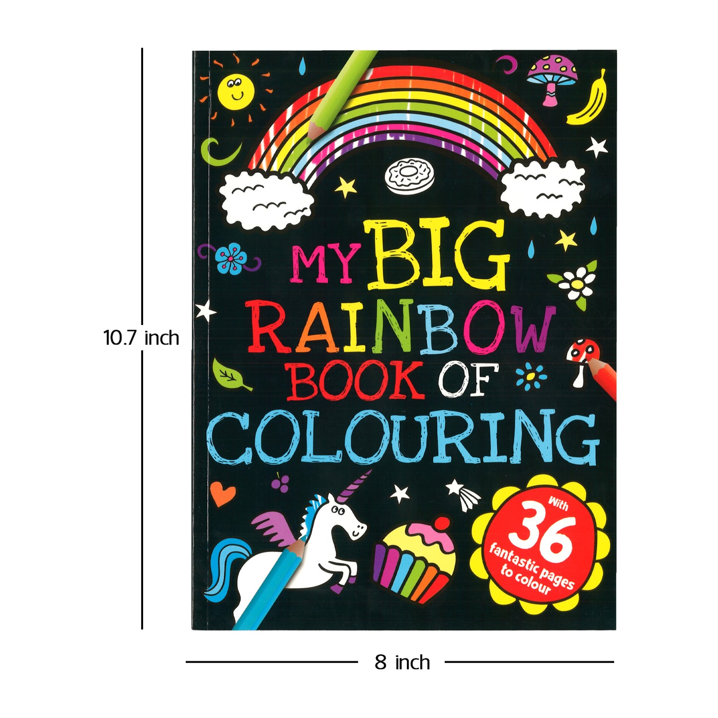 My Big Rainbow Book of Colouring| My Big Blue Book of Colouring | Colouring Book | Colouring Book for Kids | Creative Activities | Fine Motor Skills | Preschool Learning | Drawing Fun