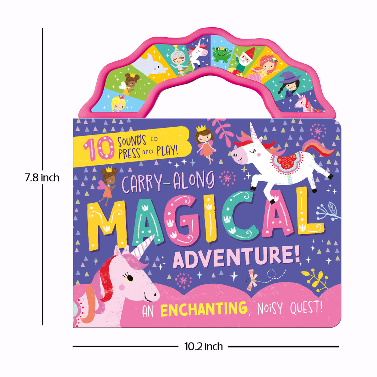 Carry Along 10 Button Sound Book: Magical Adventure | | Interactive Sound Book for Kids| Early Learning | Travel-Friendly | Press & Play Carry-Along